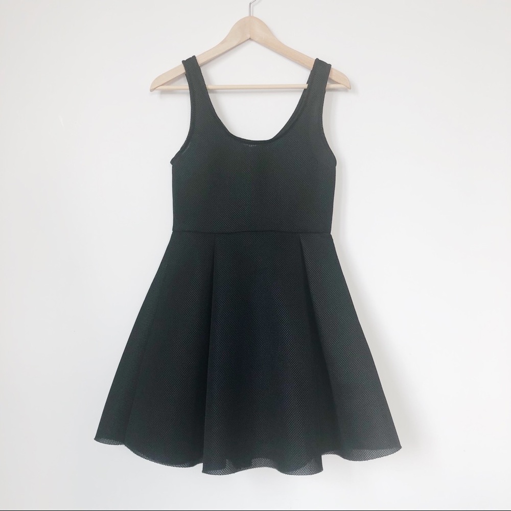 Little Black Mesh Dress